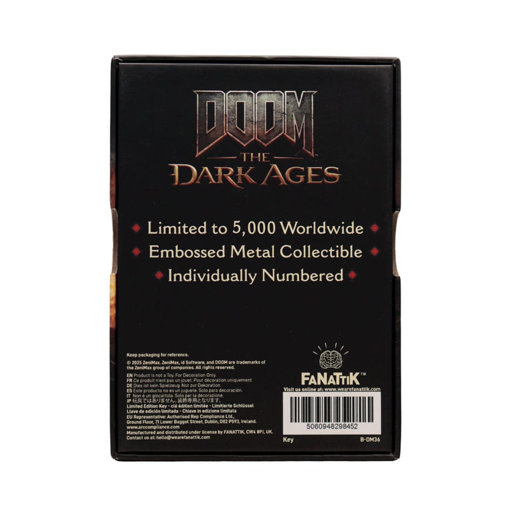 Doom The Dark Ages Replica Secret Key Limited Edition FaNaTtik