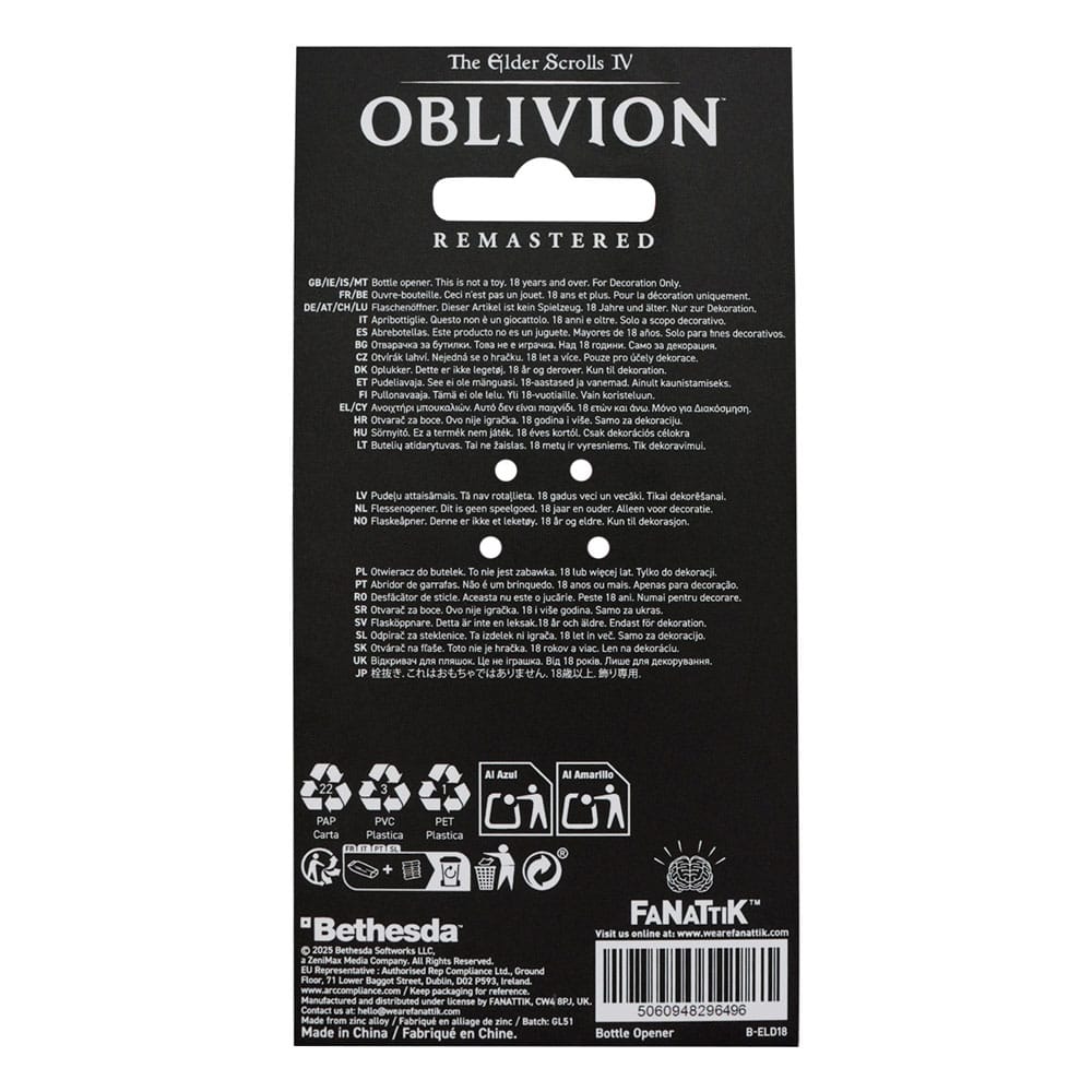 The Elder Scrolls IV Oblivion Bottle Opener Mehrune´s Razor FaNaTtik