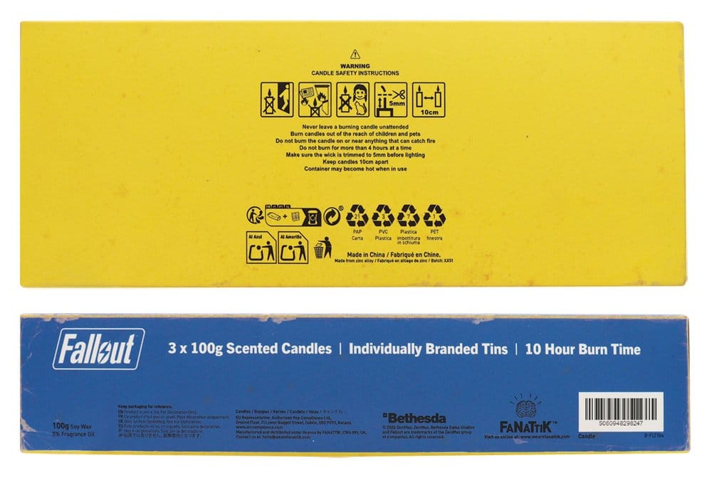 Fallout Candle 3 Pack Vault Dweller's FaNaTtik