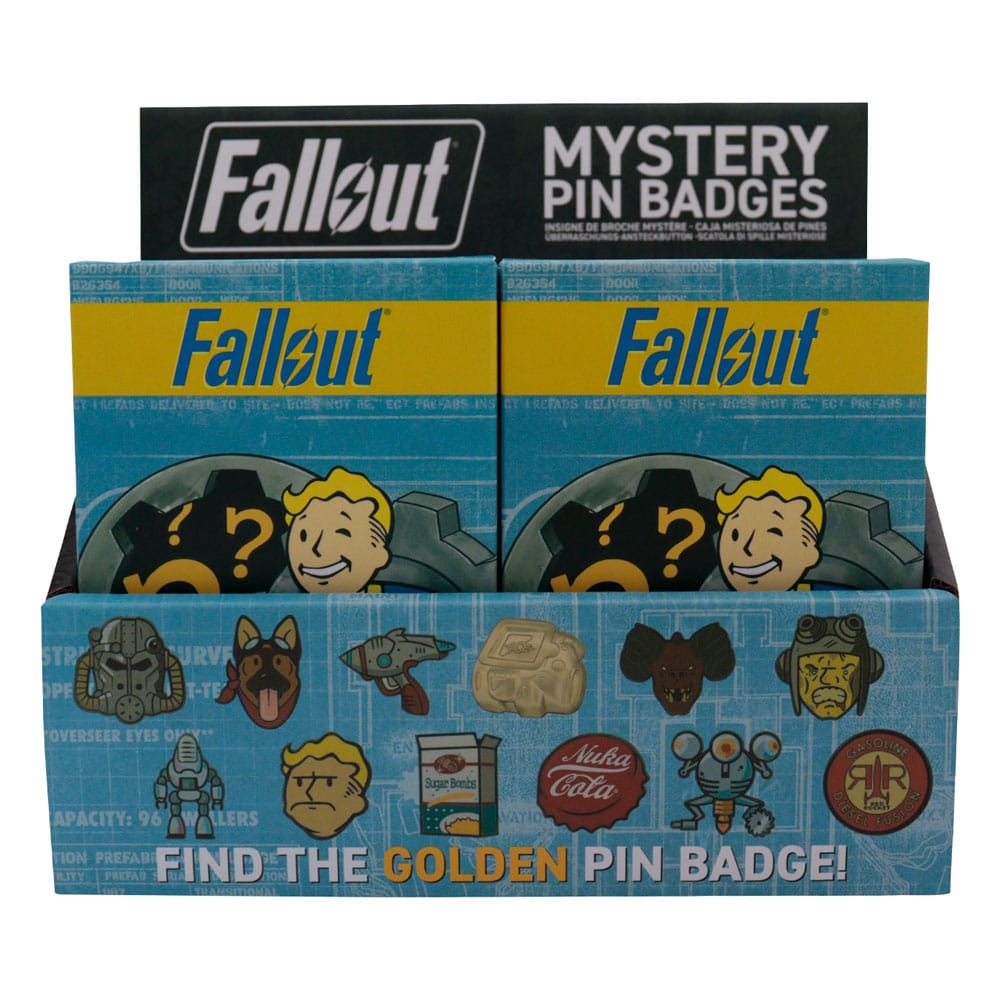 Fallout World Pin Badge Display Mystery Pin Badge 12 FaNaTtik