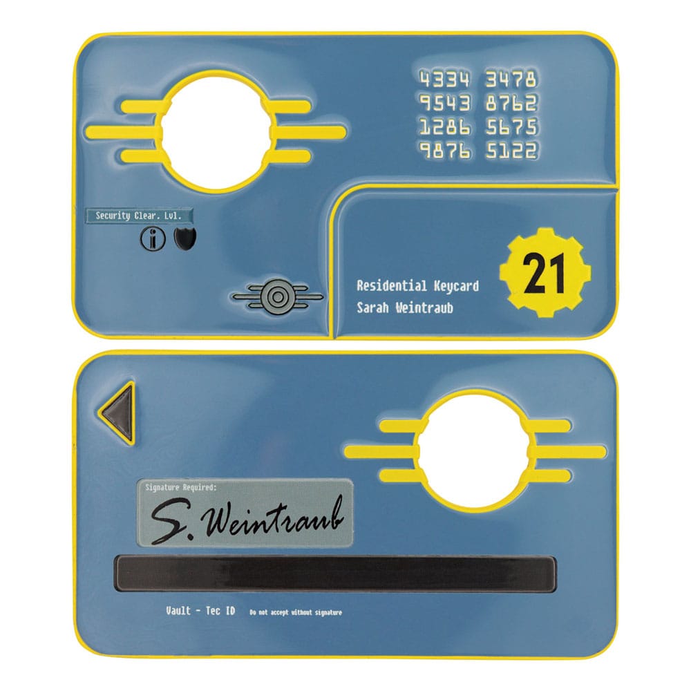 Fallout New Vegas Replica Vault 21 Security Keycard Limited Edition FaNaTtik