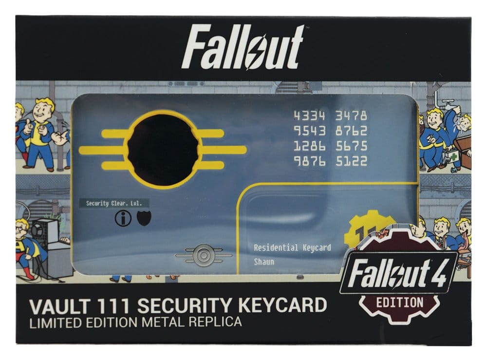 Fallout Replica Security Keycard Vault 111 Limited Edition FaNaTtik