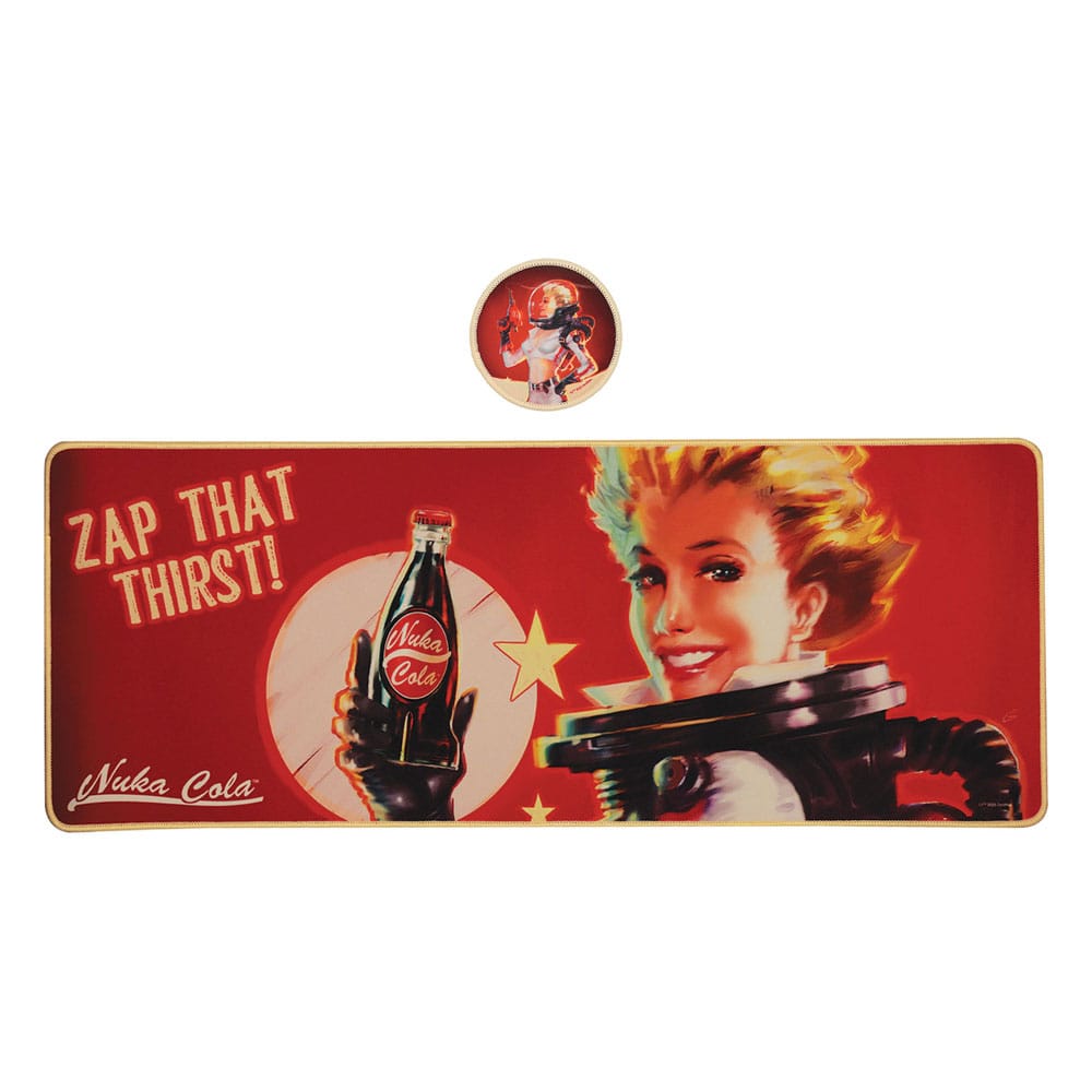 Fallout Desk Pad & Coaster Set Nuka Cola FaNaTtik