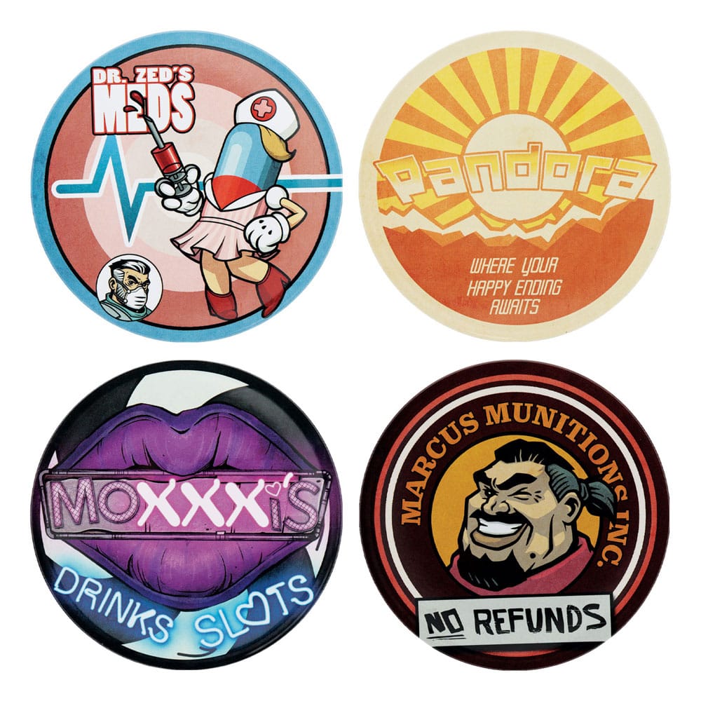 Borderlands Coaster 4 Pack FaNaTtik
