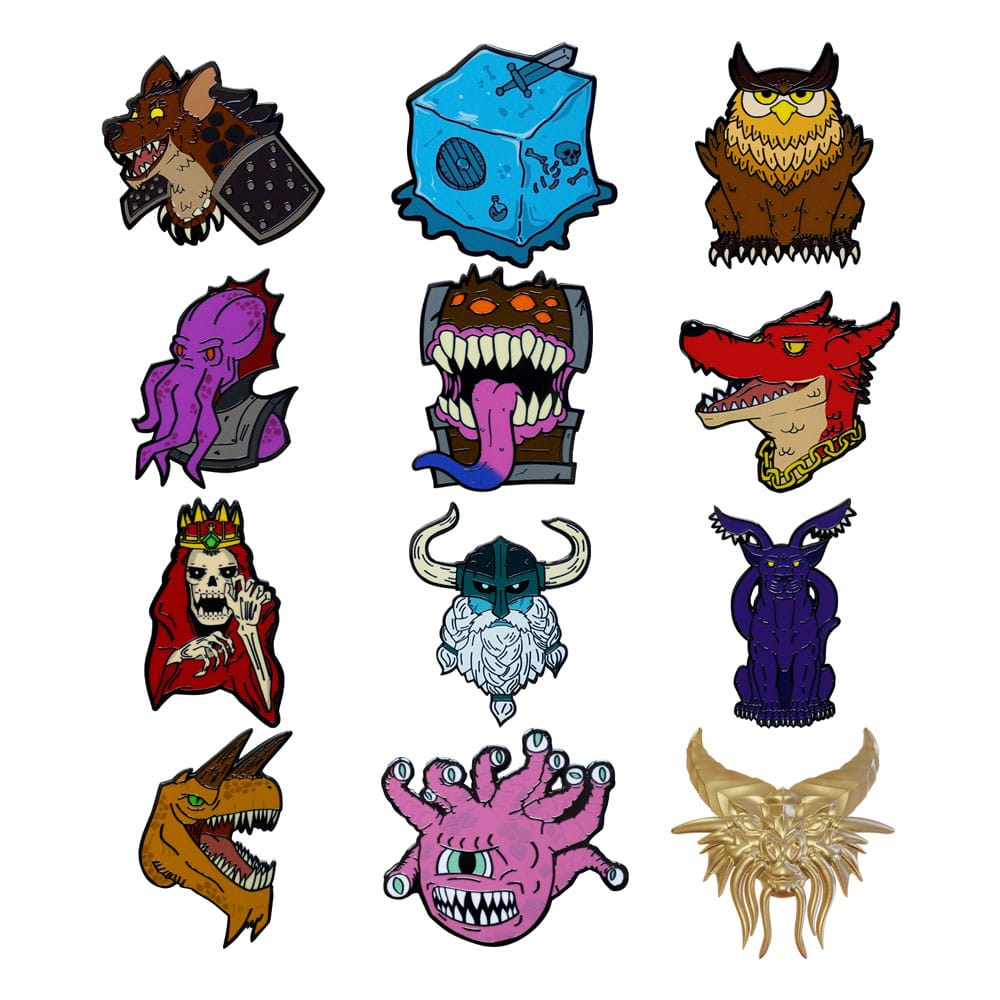 Dungeons & Dragons World Pin Badge Display 50th Anniversary Mystery Pin Badge 12 FaNaTtik