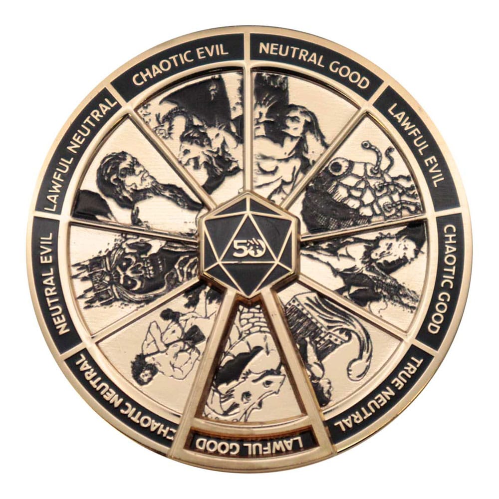 Dungeons & Dragons Pin Badge Alignment Spinner Coloured Limited Edition FaNaTtik