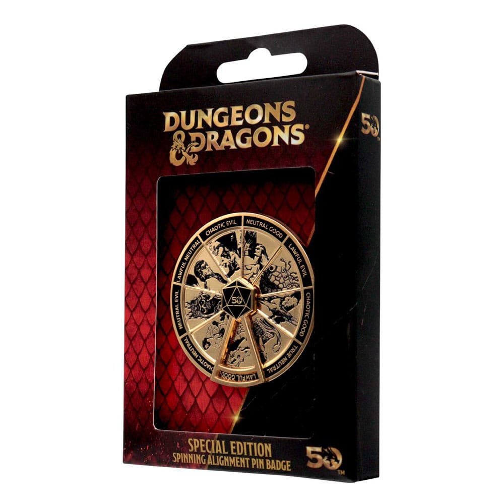 Dungeons & Dragons Pin Badge Alignment Spinner Coloured Limited Edition FaNaTtik