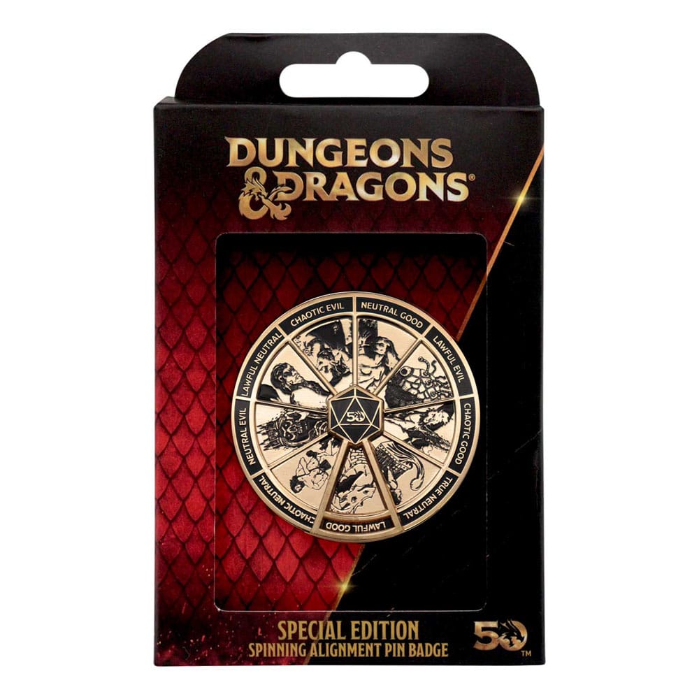 Dungeons & Dragons Pin Badge Alignment Spinner Coloured Limited Edition FaNaTtik