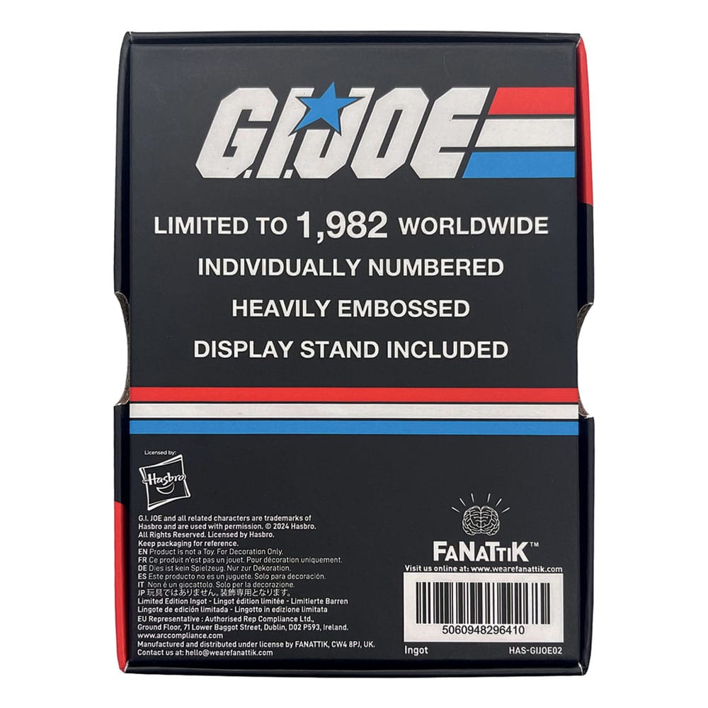 G.I. Joe Ingot A Real American Hero #1 Limited Edition FaNaTtik