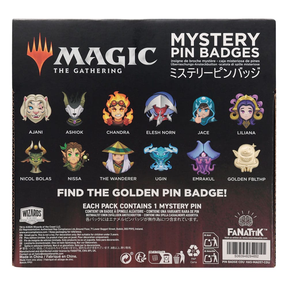 Magic The Gathering World Pin Badge Mystery Pin Badge Display 12 FaNaTtik