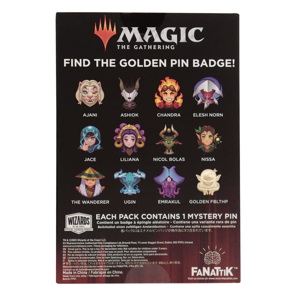 Magic The Gathering World Pin Badge Mystery Pin Badge Display 12 FaNaTtik