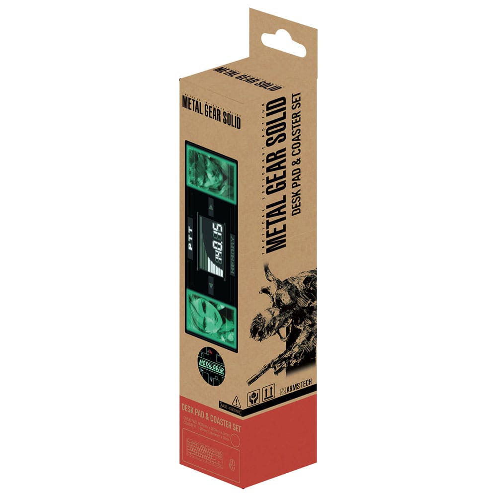 Metal Gear Solid Desk Pad & Coaster Set Solid Snake x Raiden Limited Edition FaNaTtik