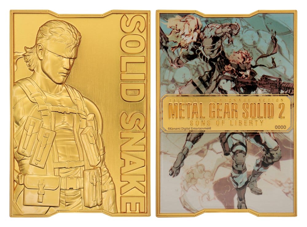 Metal Gear Solid 2 Ingot Snake 24k Gold Plated Limited Edition FaNaTtik