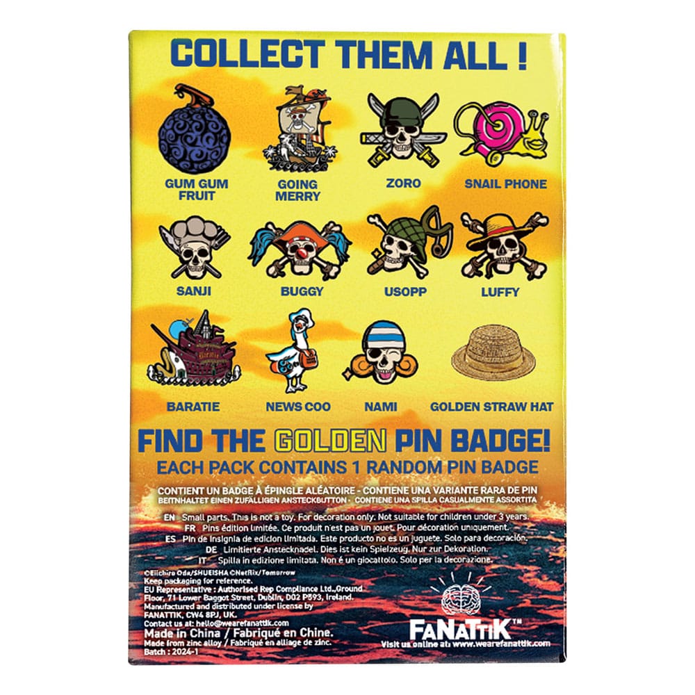 One Piece World Pin Badge Display Mystery Pin Badge 12 FaNaTtik