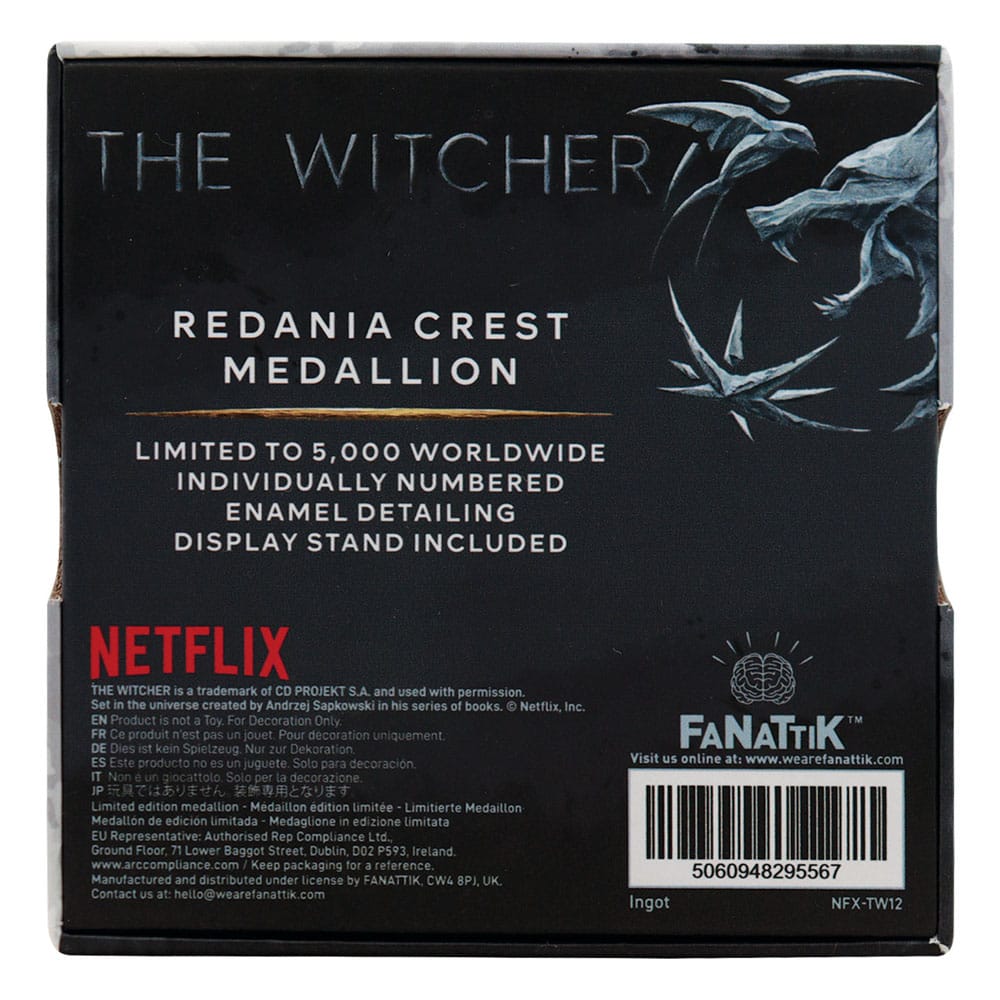 The Witcher Medallion Redania Crest Limited Edition FaNaTtik