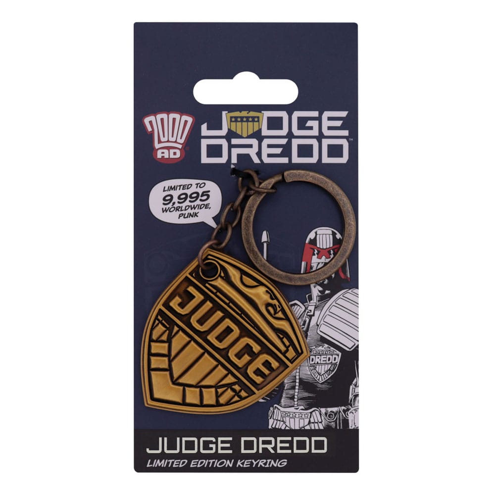 2000 AD Keychain Judge Dredd Badge Limited Edition FaNaTtik