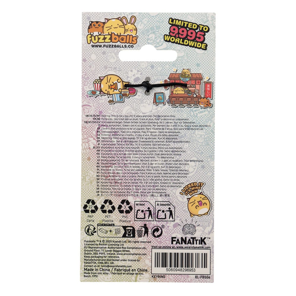 Fuzzballs Keychain Whisky Noodles Limited Edition FaNaTtik