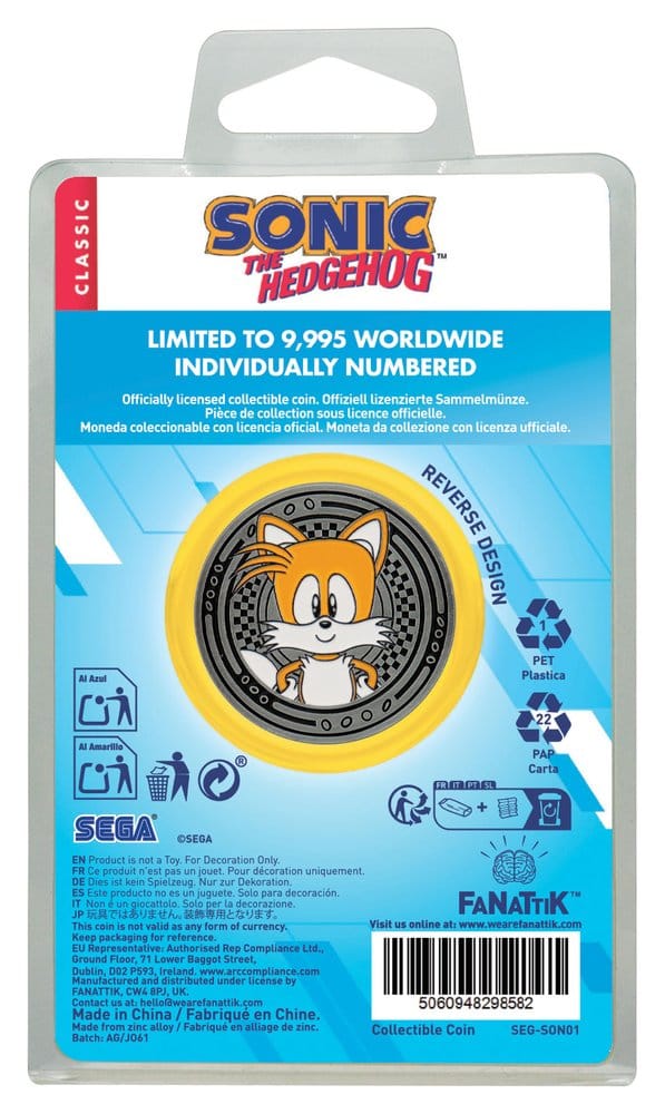 Sonic The Hedgehog Collectable Coin Sonic & Tails FaNaTtik