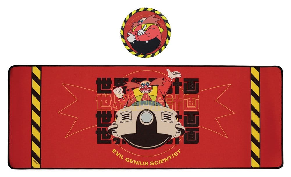 Sonic The Hedgehog Desk Pad & Coaster Set Dr. Eggman FaNaTtik