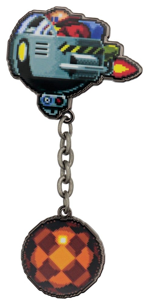 Sonic The Hedgehog Pin Badge Dr. Eggman Egg Mobile Chained FaNaTtik