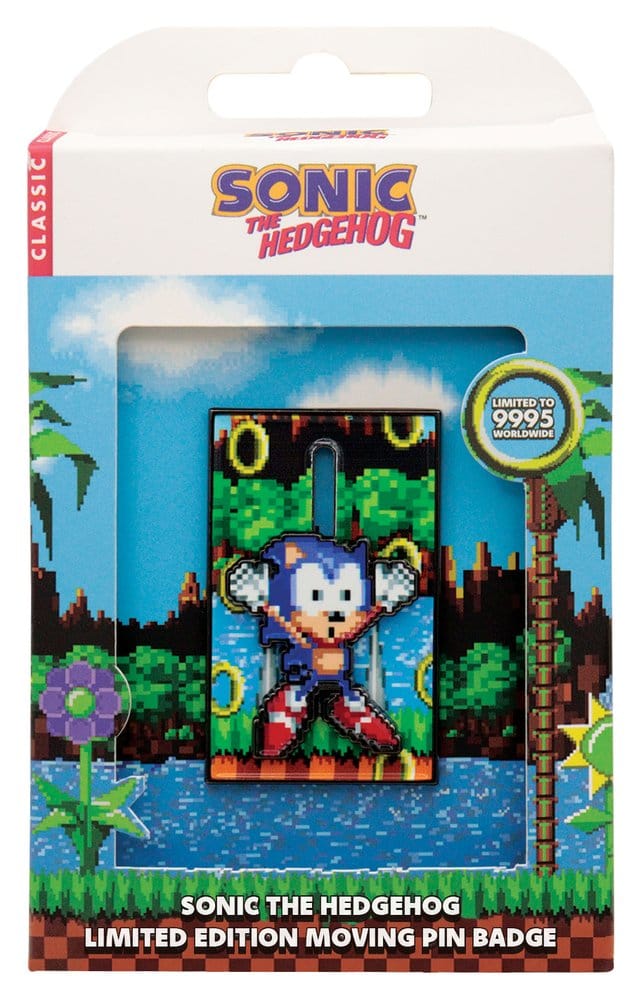 Sonic The Hedgehog Pin Badge Moving FaNaTtik