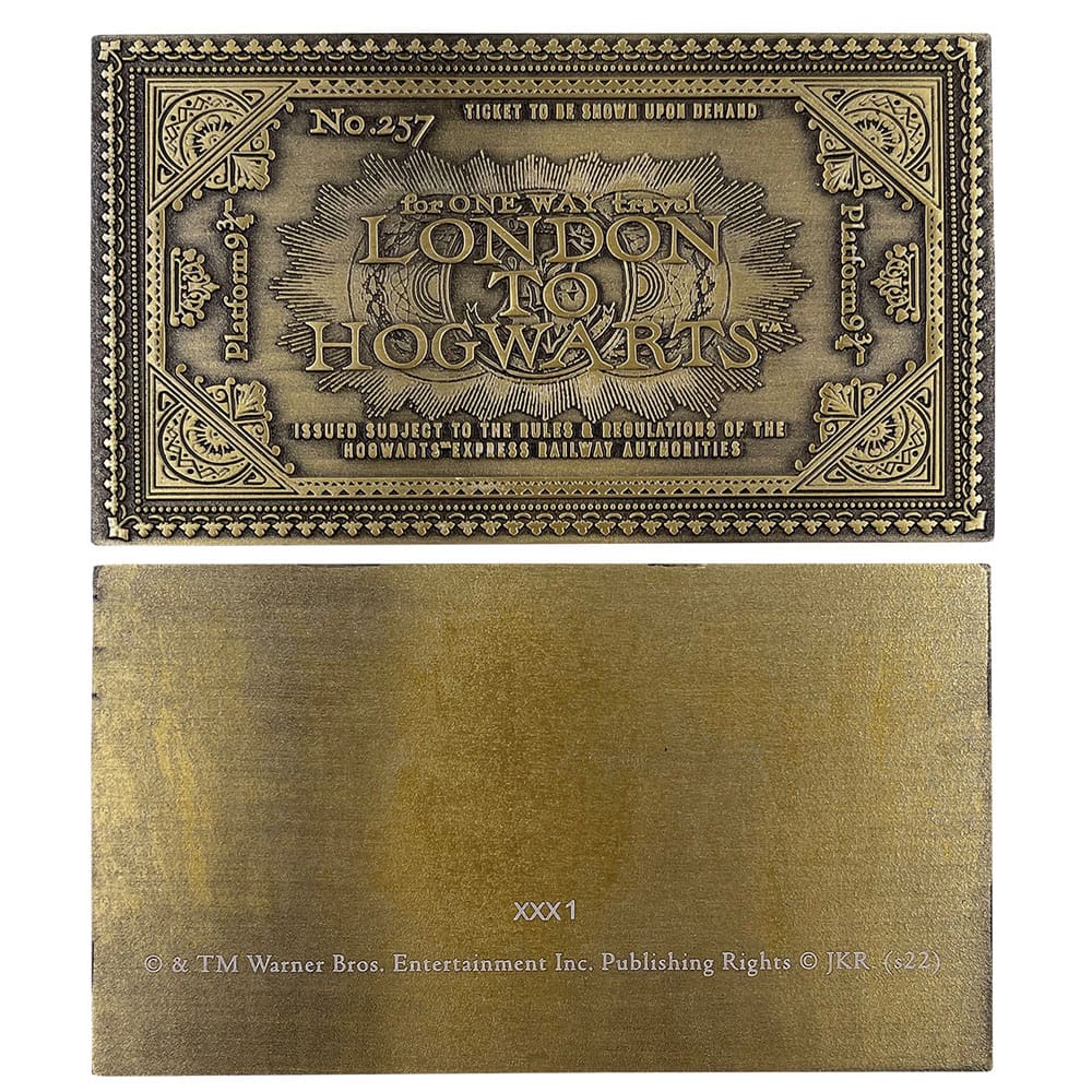 Harry Potter Replica Hogwarts Train Ticket Limited Edition FaNaTtik