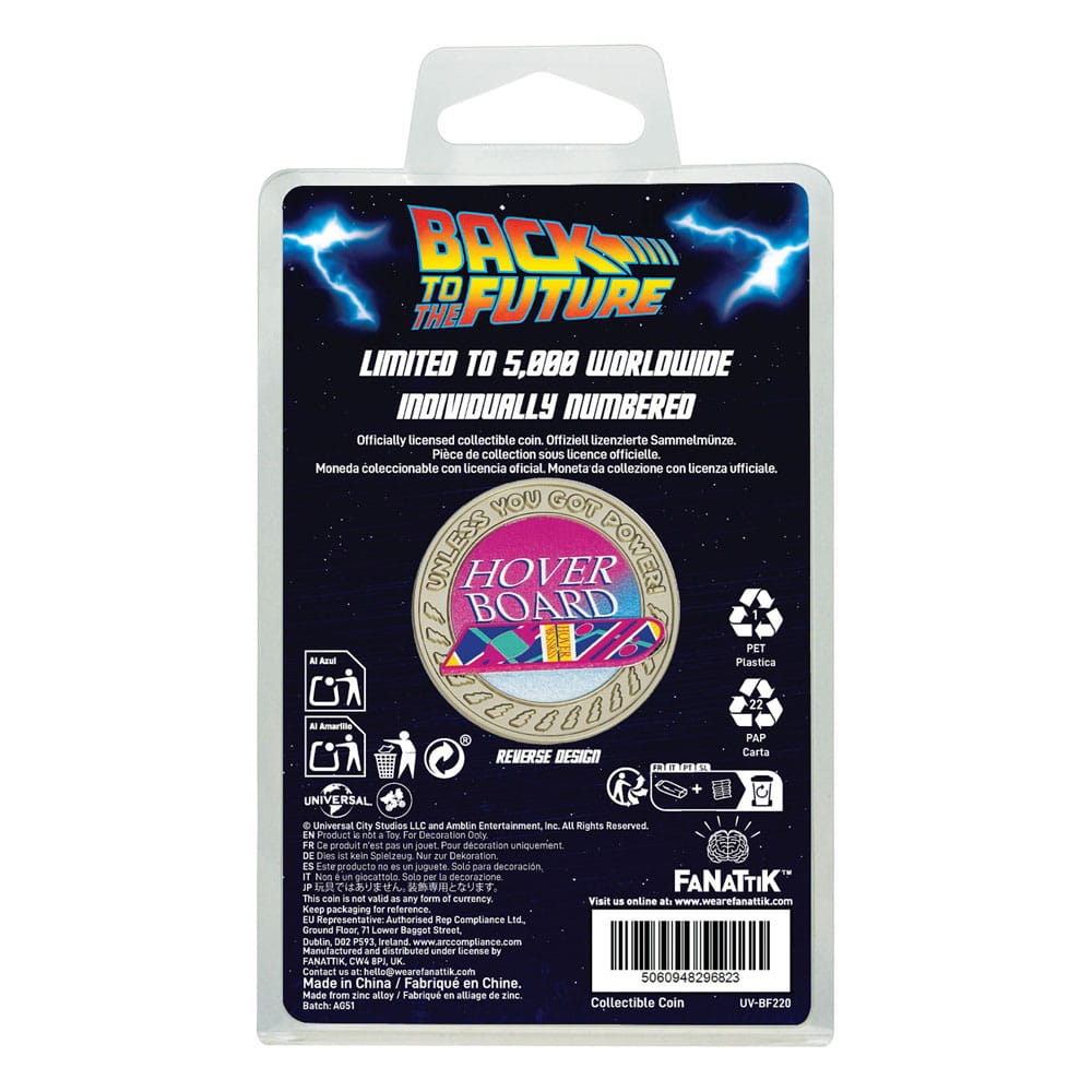 Back To The Future Collectable Coin Hoverboard Limited Edition FaNaTtik