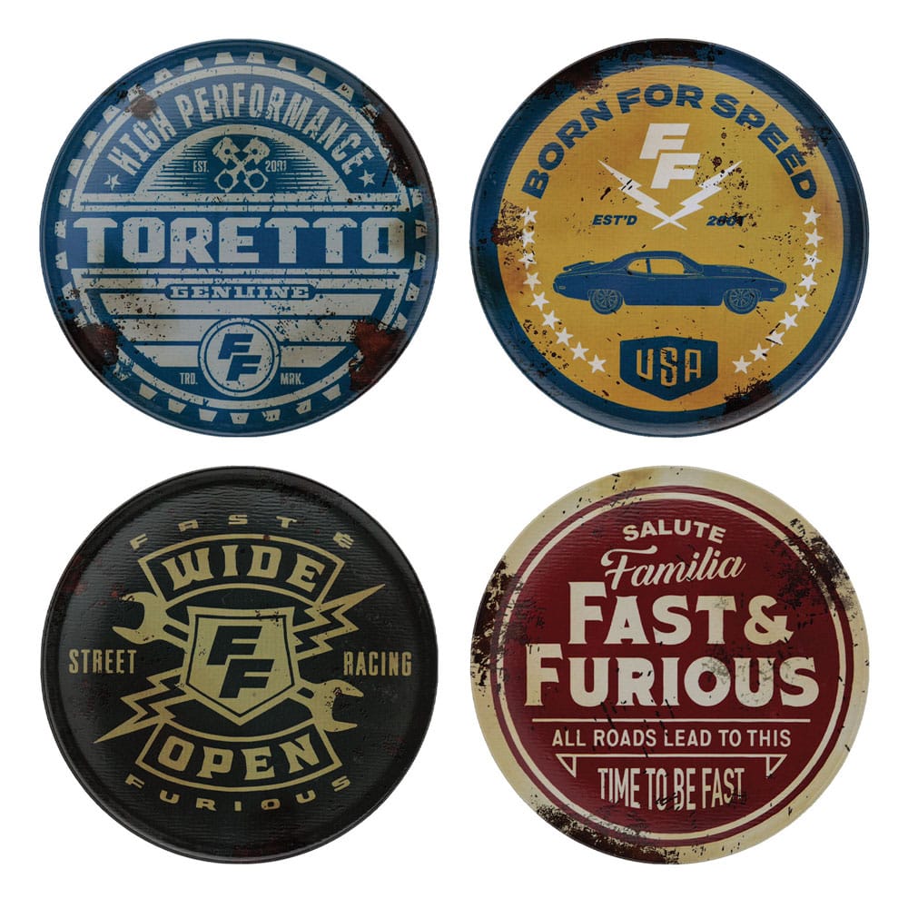 Fast & Furious Coaster 4 Pack Vintage Style FaNaTtik