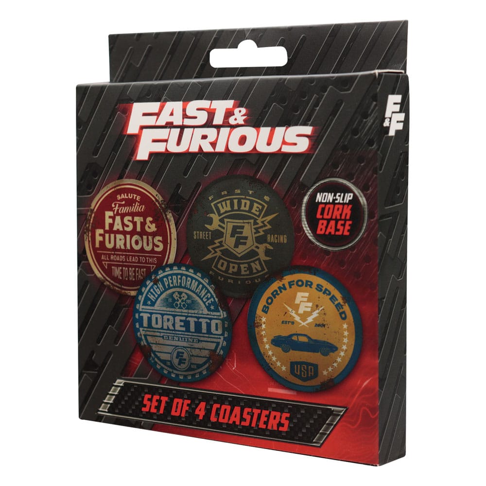 Fast & Furious Coaster 4 Pack Vintage Style FaNaTtik