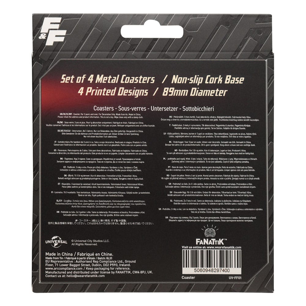 Fast & Furious Coaster 4 Pack Vintage Style FaNaTtik