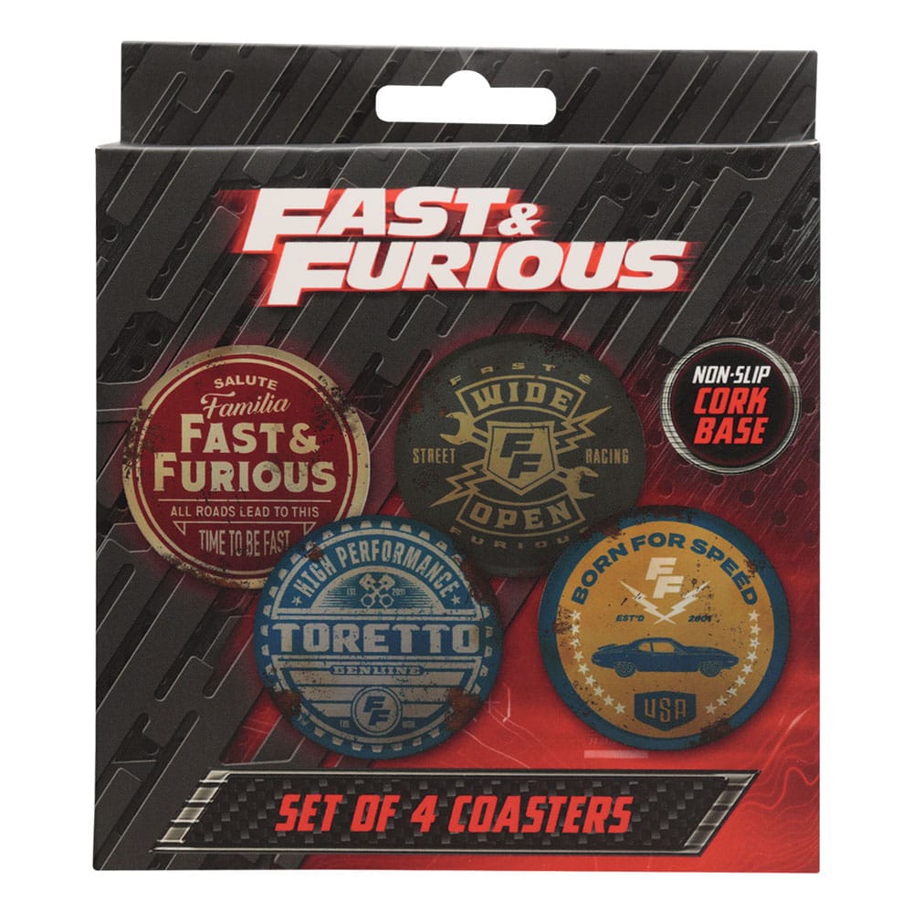 Fast & Furious Coaster 4 Pack Vintage Style FaNaTtik