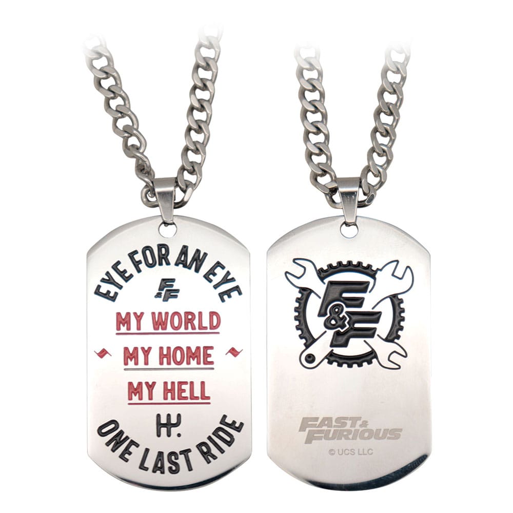 Fast & Furious Dog Tags with ball chain FaNaTtik