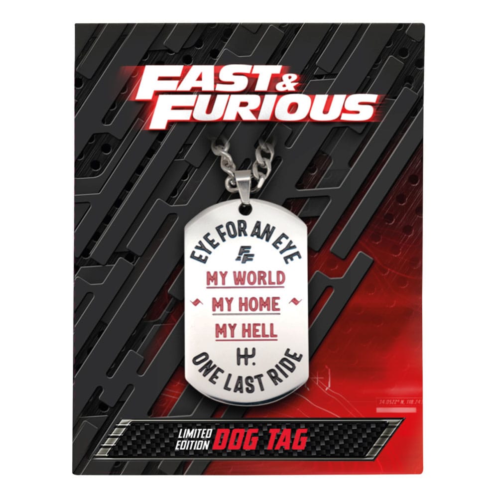 Fast & Furious Dog Tags with ball chain FaNaTtik