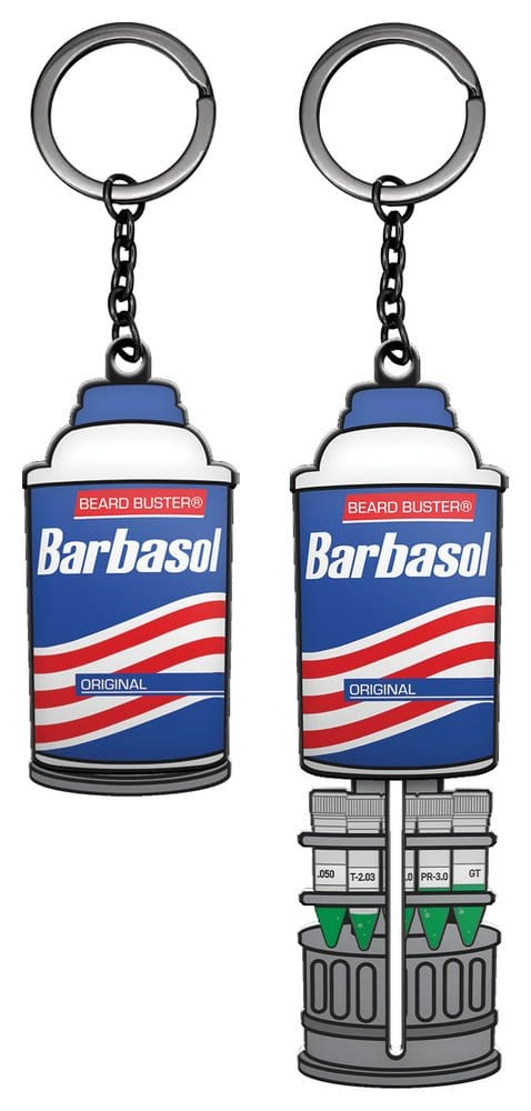 Jurassic Park Keychain Sliding Barbasol Can FaNaTtik