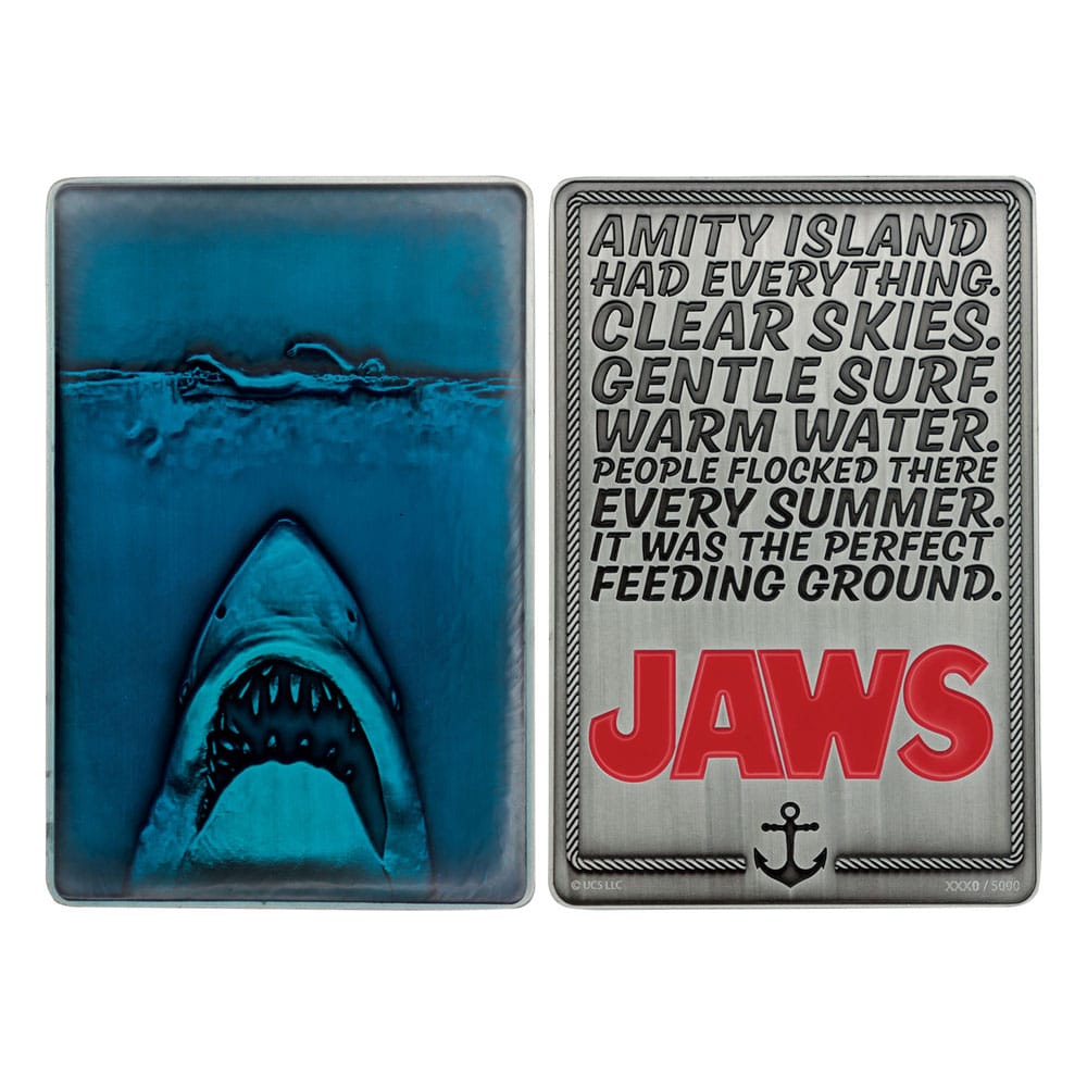 Jaws Ingot 50th Anniversary Poster Limited Edition FaNaTtik