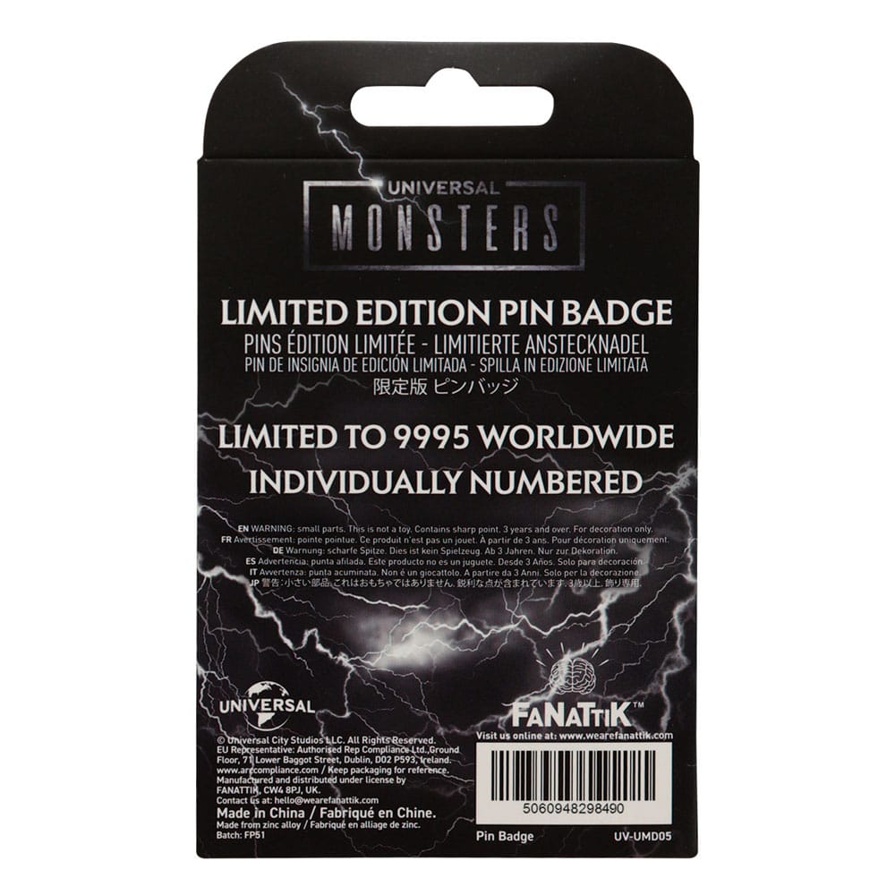 Universal Monsters Pin Badge Limited Edition FaNaTtik
