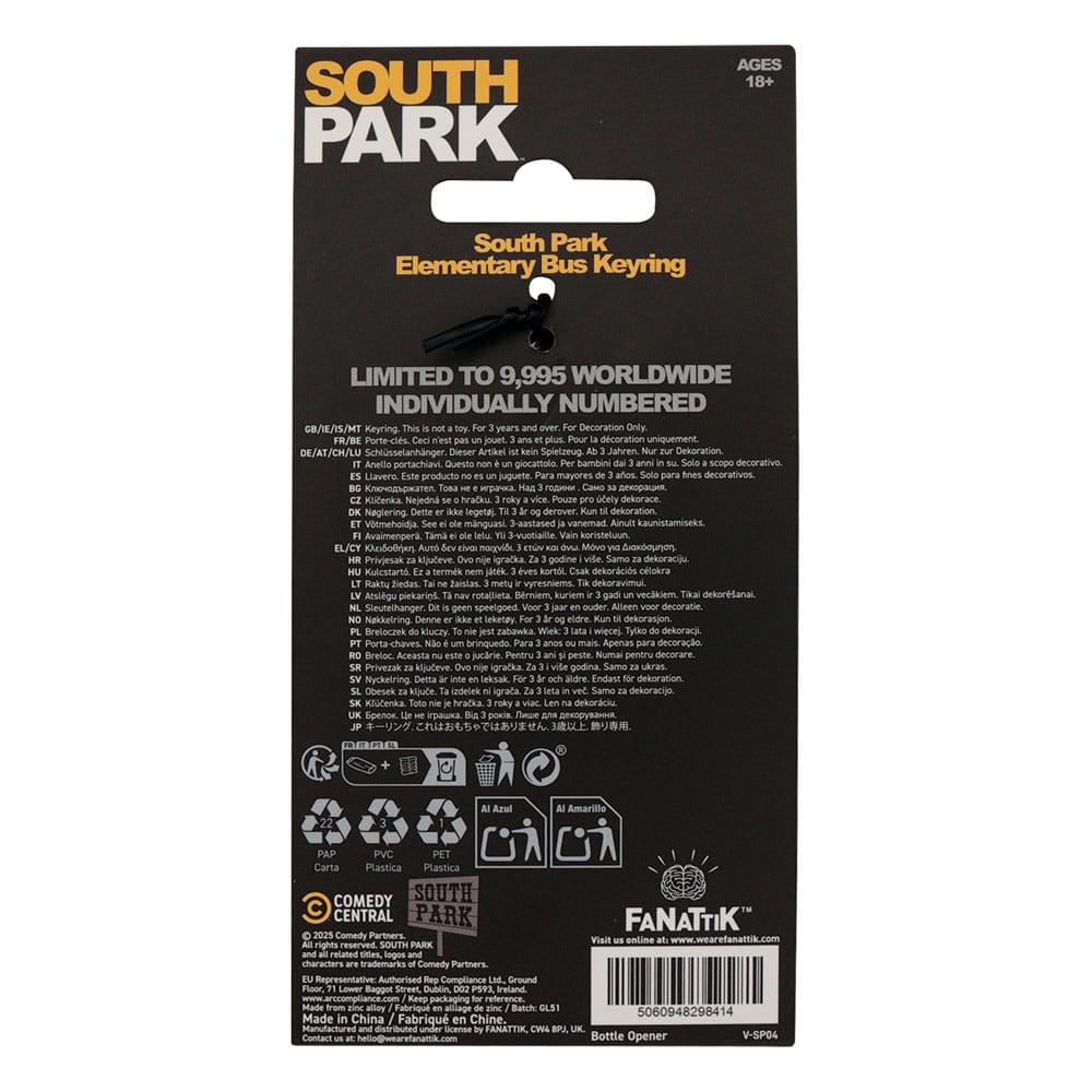 South Park Keychain School Bus Limited Edition FaNaTtik