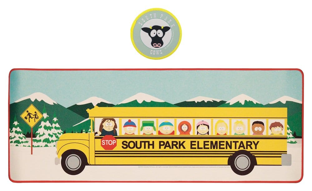 South Park Desk Pad & Coaster Set Elementary School Bus FaNaTtik