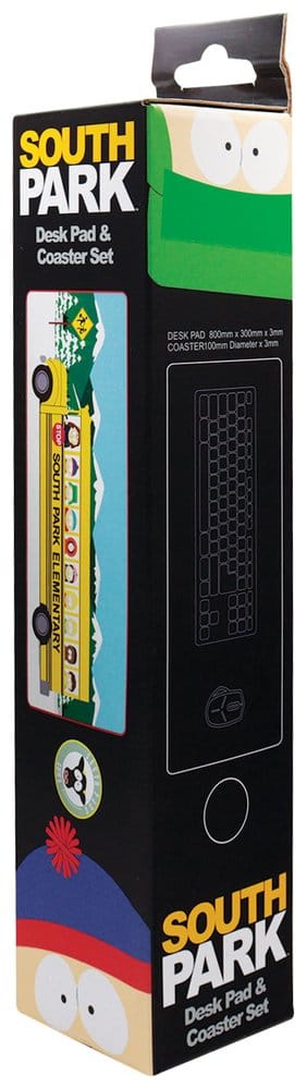 South Park Desk Pad & Coaster Set Elementary School Bus FaNaTtik