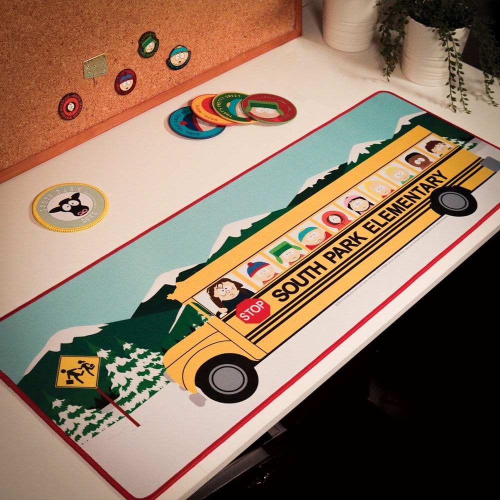 South Park Desk Pad & Coaster Set Elementary School Bus FaNaTtik