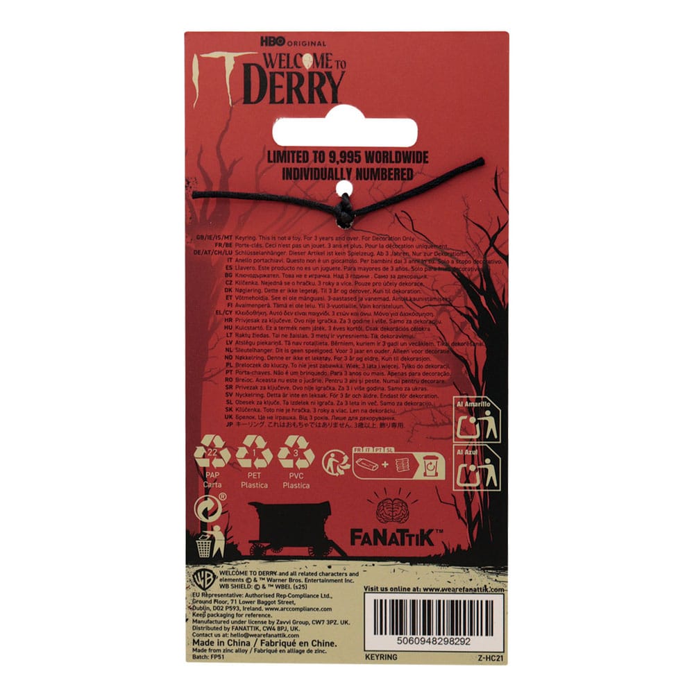 It Keychain Welcome to Derry The Losers Limited Edition FaNaTtik