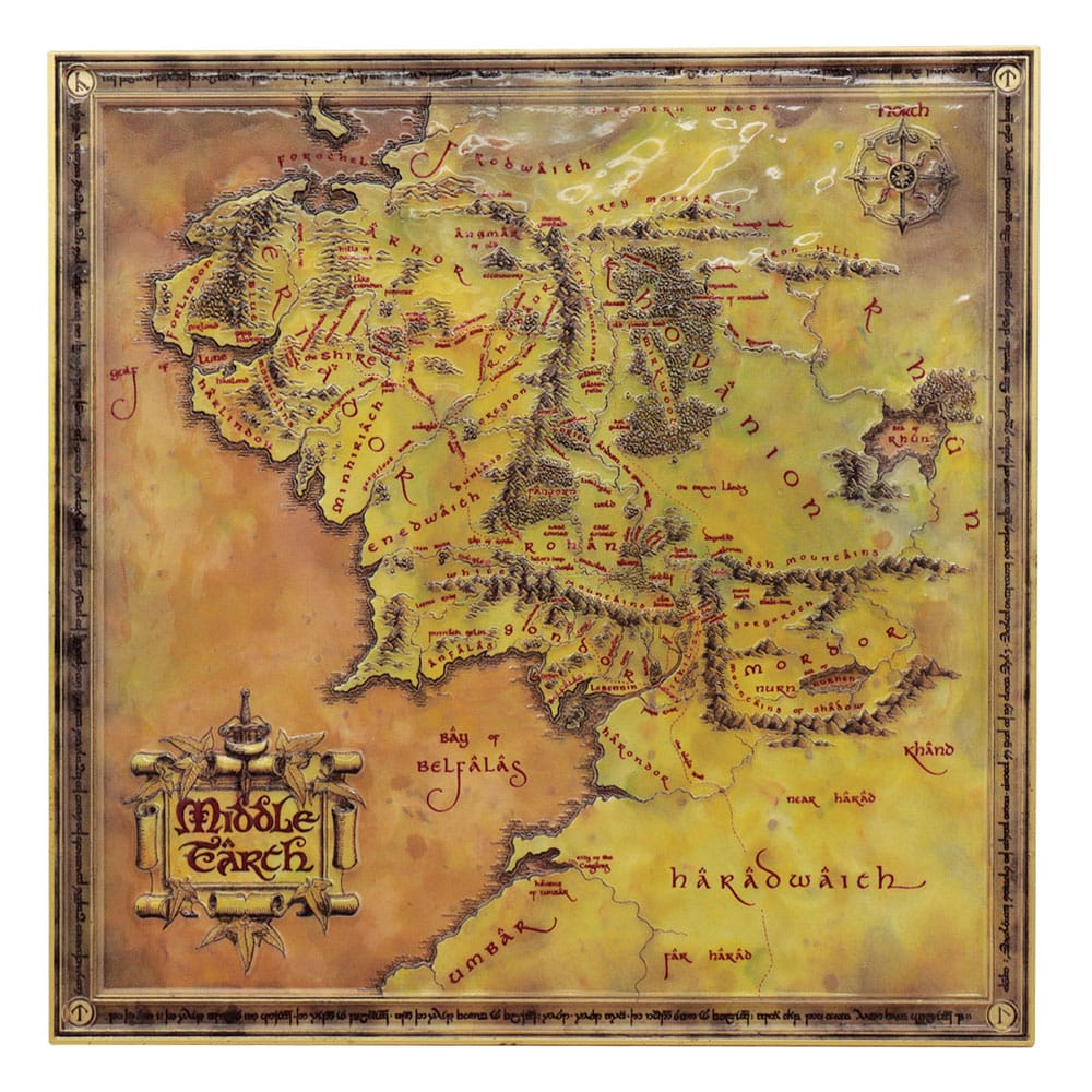 Lord of the Rings Replica Map Limited Edition FaNaTtik
