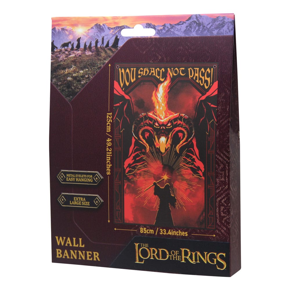 Lord of the Rings Wall Banner You shall not pass! FaNaTtik