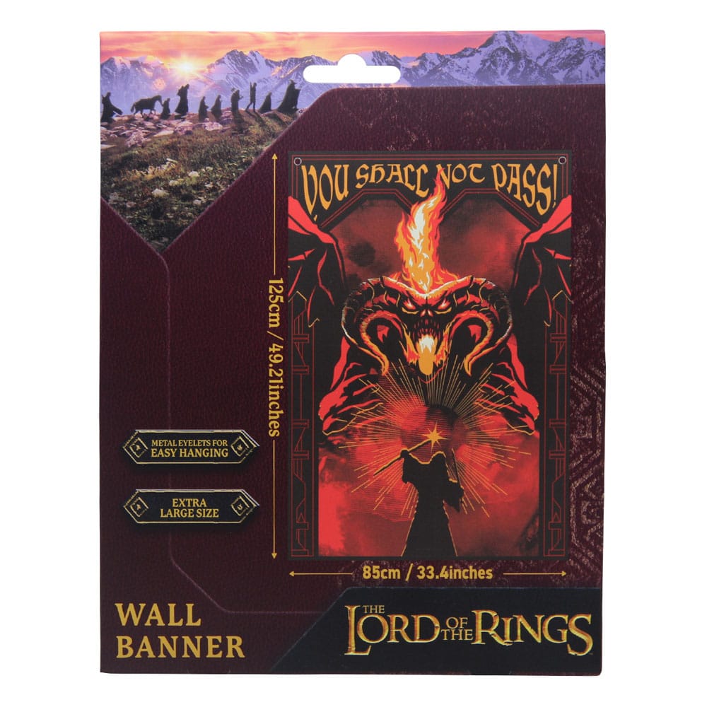 Lord of the Rings Wall Banner You shall not pass! FaNaTtik