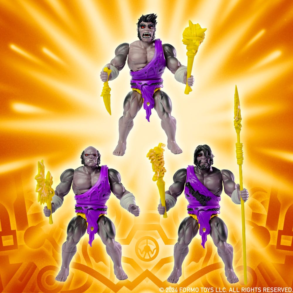 Legends of Dragonore Wave 2 Dragon Hunt Action Figure 3 Pack Brukteror Cave Men Formo Toys