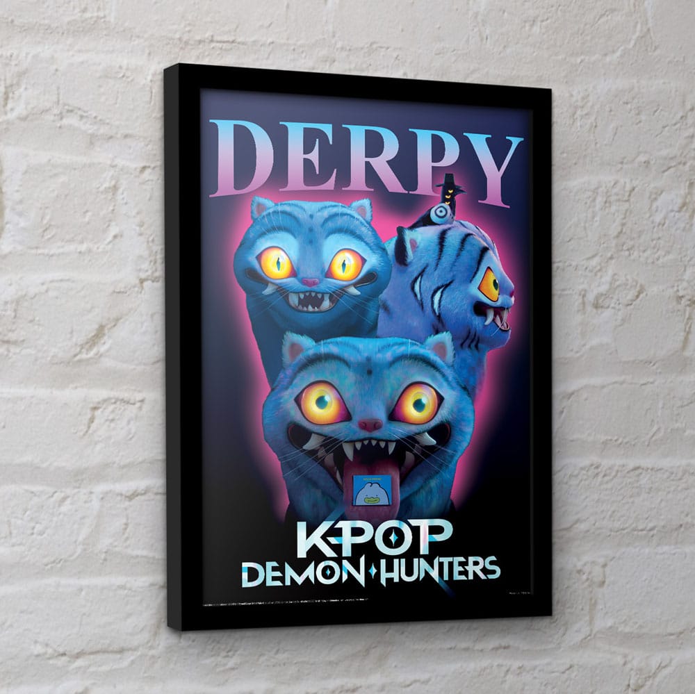 KPop Demon Hunters Collector Print Framed Poster Derpy Pyramid International