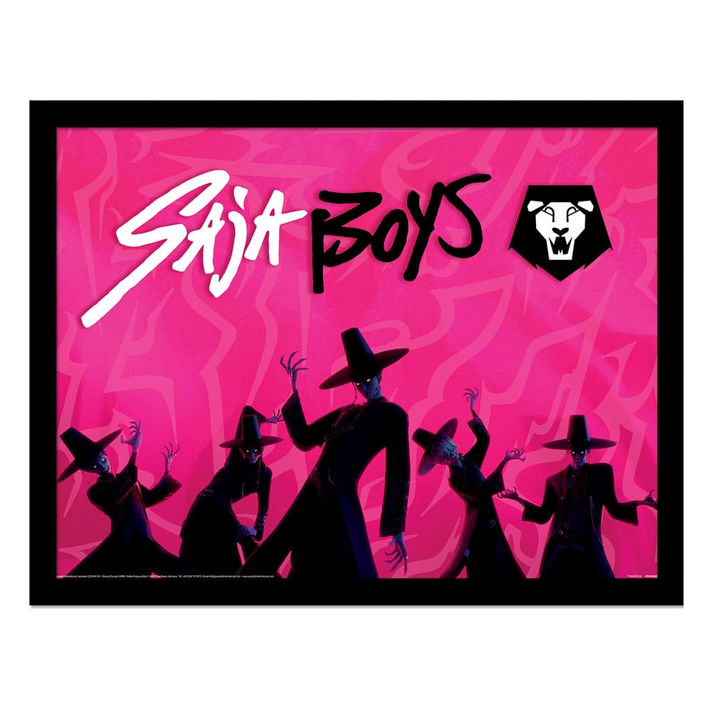 KPop Demon Hunters Collector Print Framed Poster Saja Boys Idol Pyramid International
