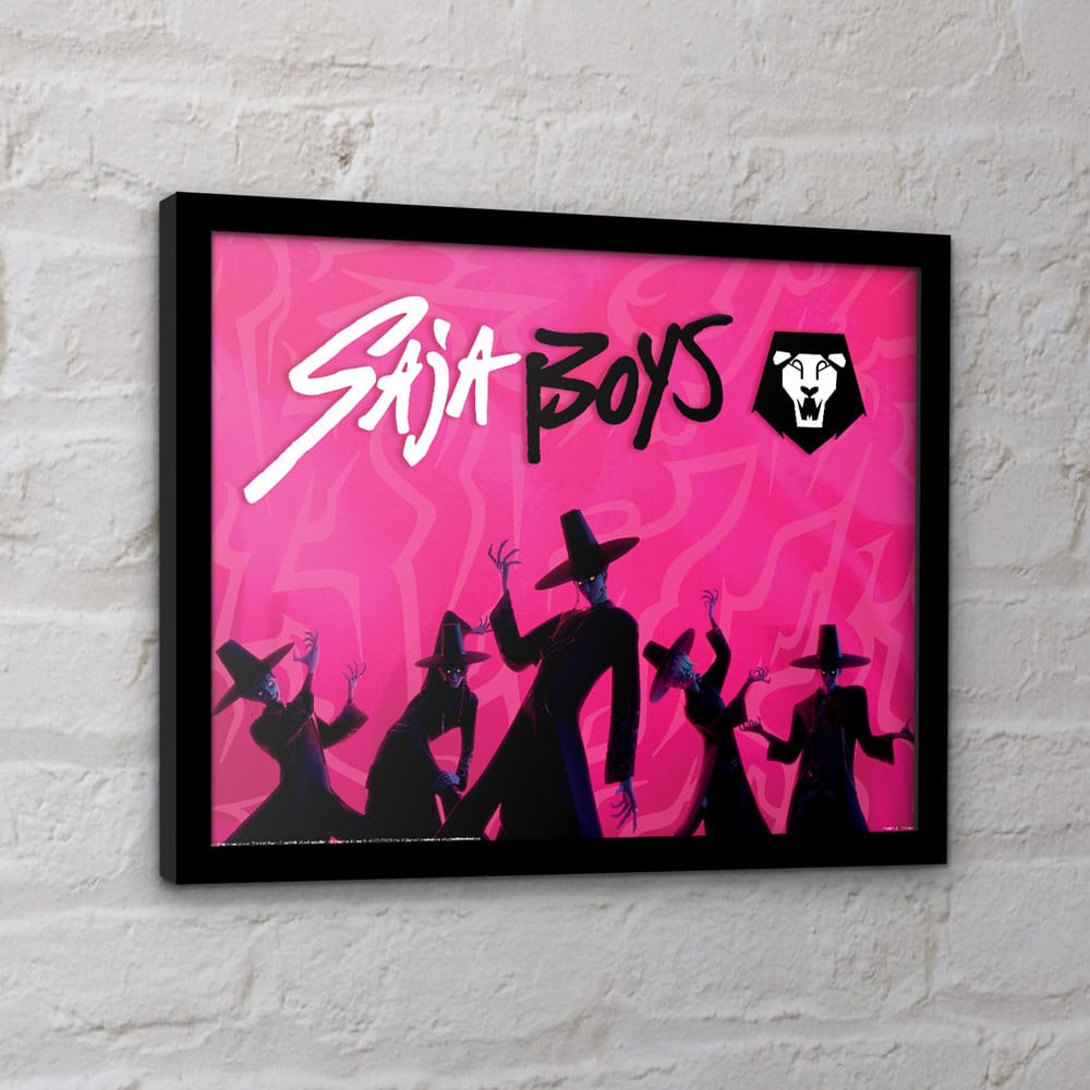 KPop Demon Hunters Collector Print Framed Poster Saja Boys Idol Pyramid International