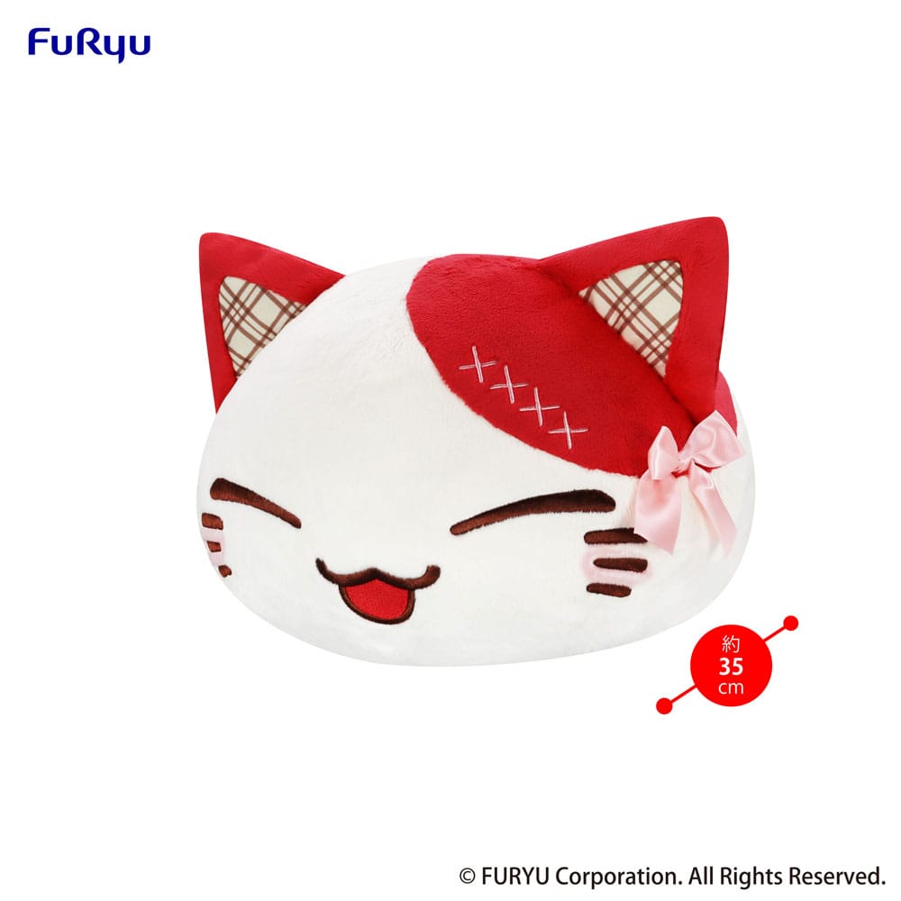 Nemuneko Cat Sweet Big Plush Figure Red Furyu