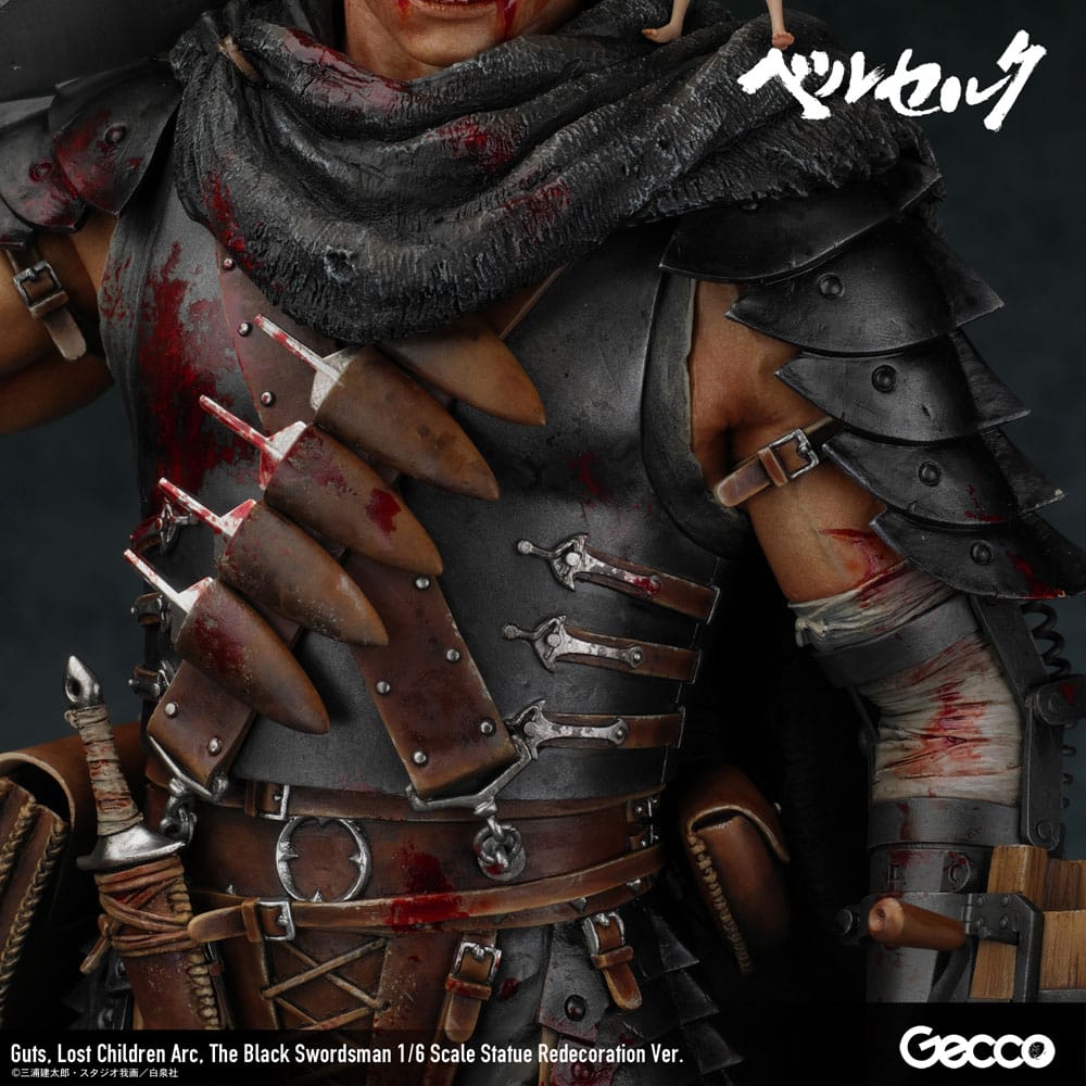 Berserk Statue Guts Lost Children Arc The Black Swordsman Redecoration Ver. Gecco